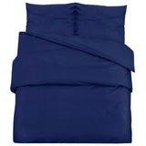 Vidaxl Duvet Richet Set 200x220 cm Microfiber Navy Blue