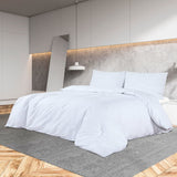 Vidaxl couetter la traverse ensemble léger 200x200 cm de microfibre blanc