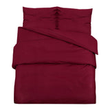 Vidaxl Duvet Richet Set Lightweight 200x200 cm Microfiber Bordeaux