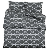 Vidaxl Duvet Crossing Set 200x200 cm Coton Grey