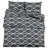 Vidaxl Duvet Crossing Set 225x220 cm bomuldsgrå