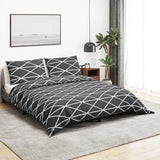 Vidaxl Duvet Crossing Set 225x220 cm bomuldsgrå