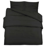 Vidaxl Duvet Racelay Set 260x240 cm Coton noir