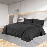 Vidaxl DUVET OVERLAY SET 200X200 CM BOMULL Sort