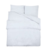 Ensemble de traverse de couette Vidaxl 200x200 cm blanc coton