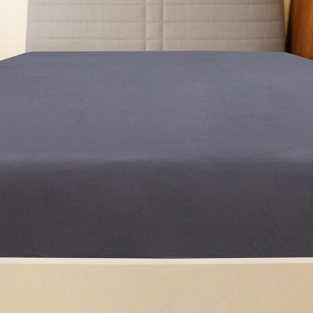 Vidaxl Fitted sheets 2 St Jersey 90x200 cm Cotton Anthracite -colored