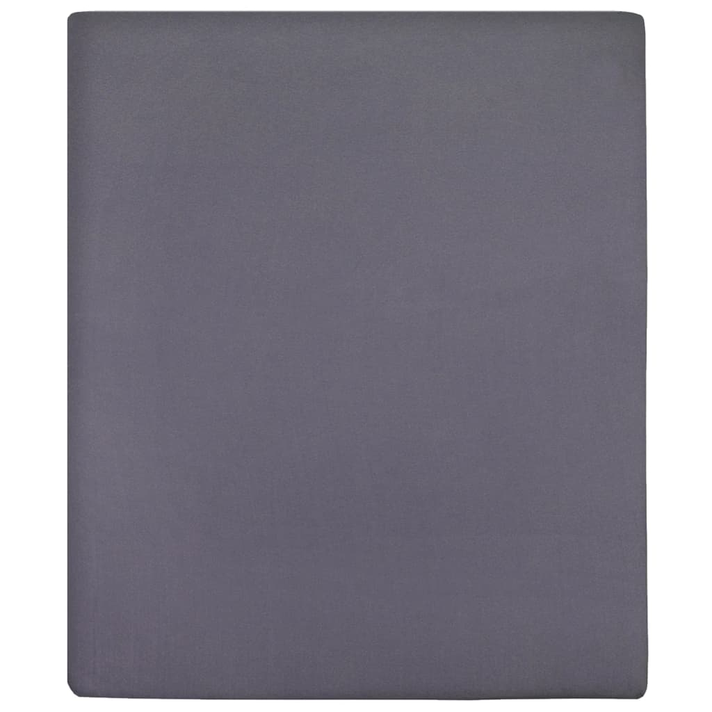 Vidaxl FILTED Arkusze 2 St Jersey 140x200 cm Cotton Anthracyt -Colored