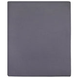 Vidaxl Fitted sheets 2 St Jersey 180x200 cm Cotton Anthracite -colored