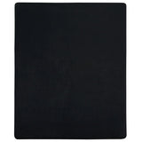 VidaXL Fitted sheet Jersey 90x200 cm Cotton Black