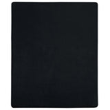 Vidaxl Fitted Sheet Jersey 140x200 cm Cotton Black