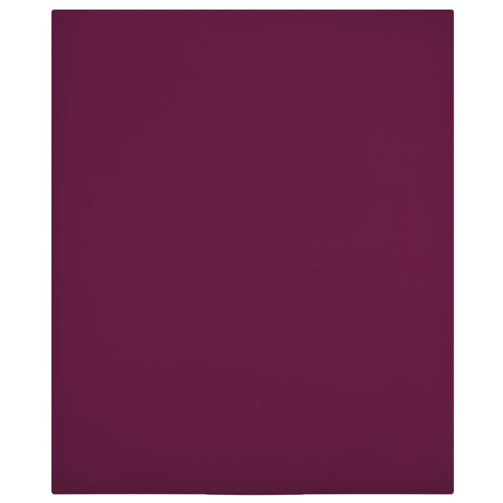 VidaXL Fitted sheets 2 St Jersey 90x200 cm Cotton Bordeaux red