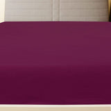 VidaXL Fitted sheets 2 St Jersey 90x200 cm Cotton Bordeaux red