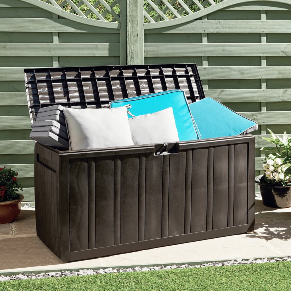 VidaXL cushion box 117x45.5x57.5 cm 270 L Brown