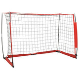 Vidaxl football objective 184x91x124.5 cm steel