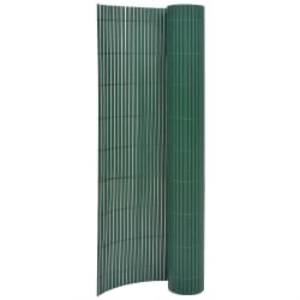 Vidaxl Gaart fencing Duebel -Sted 90x400 cm gréng