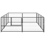 VidaXL Dog Kennel 6 m² Steel Black