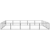 Vidaxl Dog Kennel 20 m² Steel Black