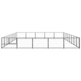 Vidaxl Dog Kennel 40 m² Steel Black