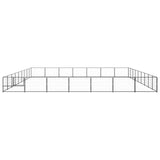 VidaXL Dog Kennel 63 m² Steel Black