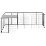 Vidaxl Dog Kennel 4,84 m² Steel Black