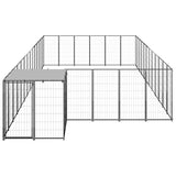 Vidaxl Dog Kennel 22,99 m² Steel Black