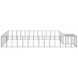 Vidaxl Dog Kennel 22,99 m² Steel Black