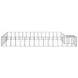 VidaXL Dog Kennel 26.62 m² Steel Black