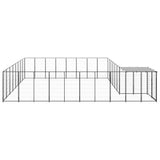 Vidaxl Dog Kennel 20,57 m² Steel Silver Colored