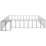 VidaXL Dog Kennel 25.41 m² Steel Black