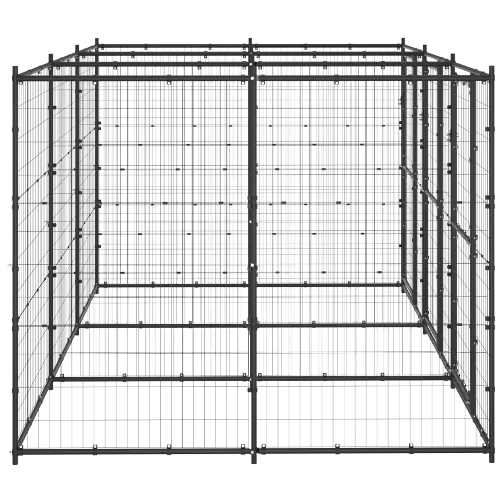 VidaXL Dog Kennel 7.26 m² Steel