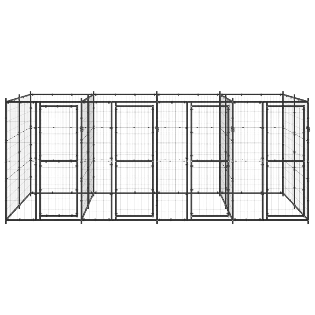 Vidaxl Dog Kennel 9,68 m² Steel