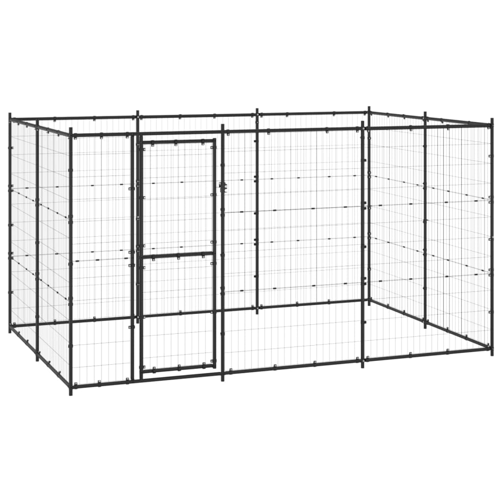 VidaXL Dog Kennel 7.26 m² Steel