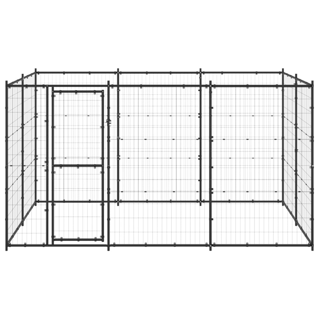 VidaXL Dog Kennel 7.26 m² Steel