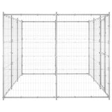 VidaXL Dog Kennel 7.26 m² galvanized steel