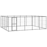 Vidaxl Dog Kennel 24,2 m² ocel