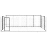 Vidaxl Dog Kennel 24,2 m² ocel