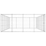 VidaXL Dog Kennel 33.88 m² Galvanized Steel