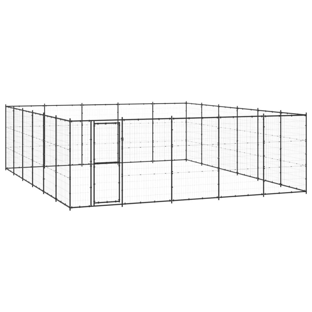 VidaXL Dog Kennel 36.3 m² Steel