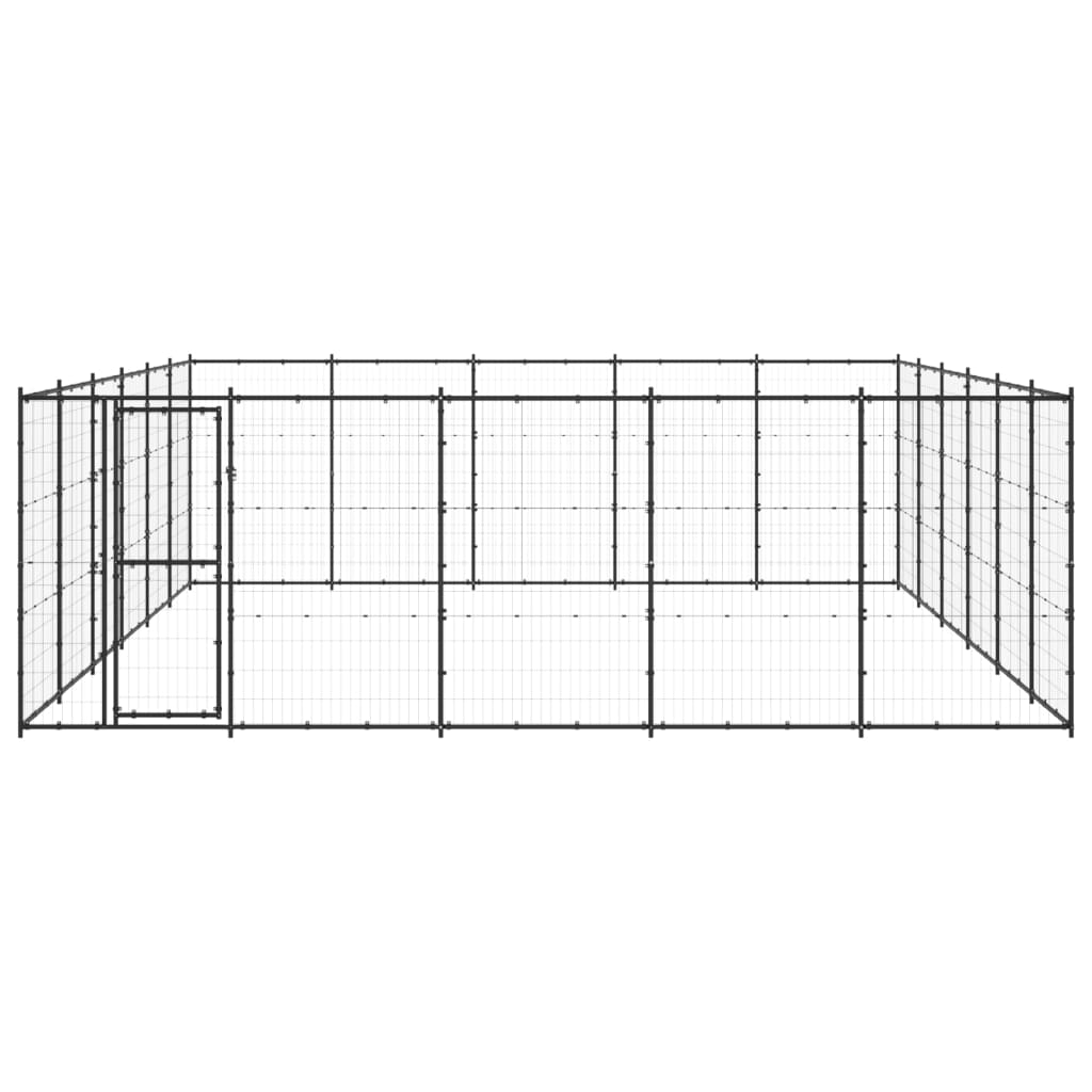 VidaXL Dog Kennel 36.3 m² Steel