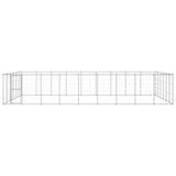 VidaXL Dog Kennel 65.34 m² Galvanized steel