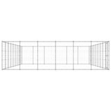 VidaXL Dog Kennel 65.34 m² Galvanized steel