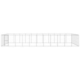 VidaXL Dog Kennel 79.86 m² Galvanized Steel