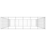 VidaXL Dog Kennel 79.86 m² Galvanized Steel