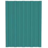 VidaXL roof panels 36 st 60x45 cm galvanized steel green