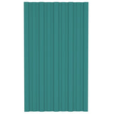 VidaXL Dakpanelen 12 st 80x45 cm gegalvaniseerd staal groen