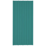 VidaXL roof panels 36 st 100x45 cm galvanized steel green