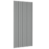 Panneaux de toit vidaxl 12 ST 100x45 cm Gray en acier galvanisé