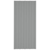 Vidaxl Dachpanels 36 st 100x45 cm galvaniséiert Stol Grey