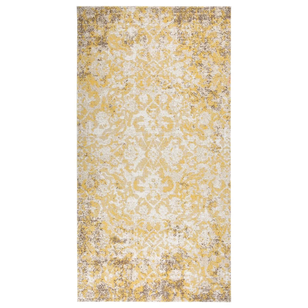 Vidaxl extérieur tapis plat tissé 80x150 cm jaune