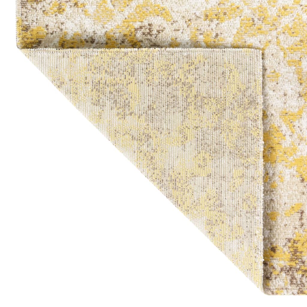 Vidaxl extérieur tapis plat tissé 80x150 cm jaune